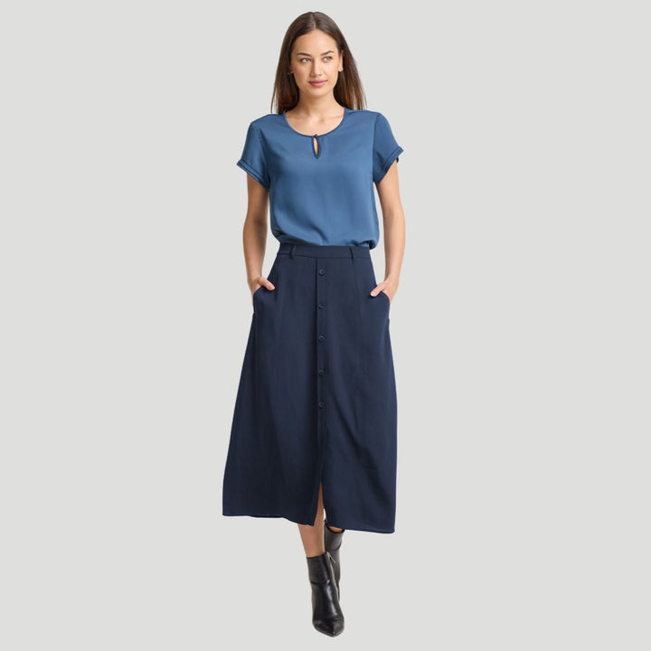 RU569LS - Womens Fashion Biz Evelyn Short Sleeve Blouse