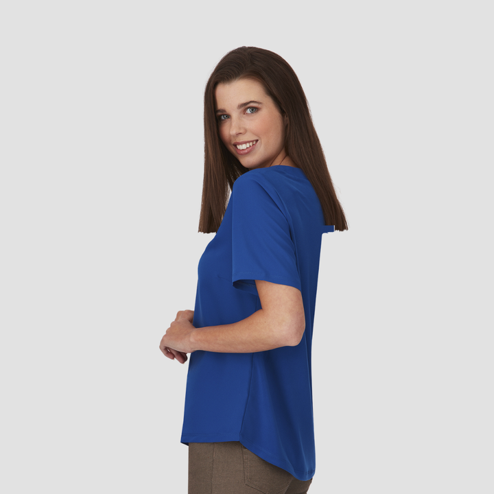 2299 - Womens City Collection Knit Woven Top