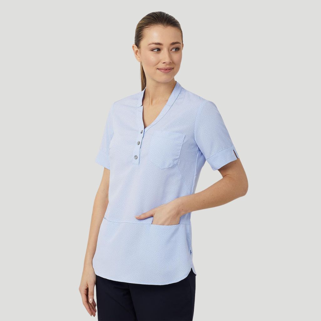 CAT9XP - Womens NNT Silvi Print Short Sleeve Tunic