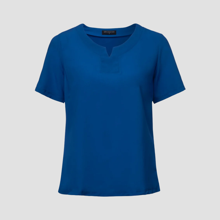 2299 - Womens City Collection Knit Woven Top
