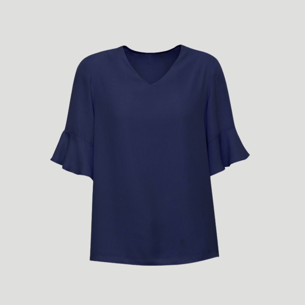RB966LS - Womens Fashion Biz Aria Fluted Sleeve Blouse