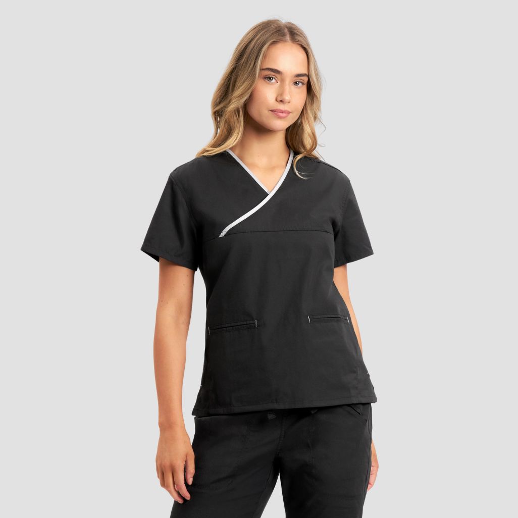 H10722 - Womens Fashion Biz Contrast Top