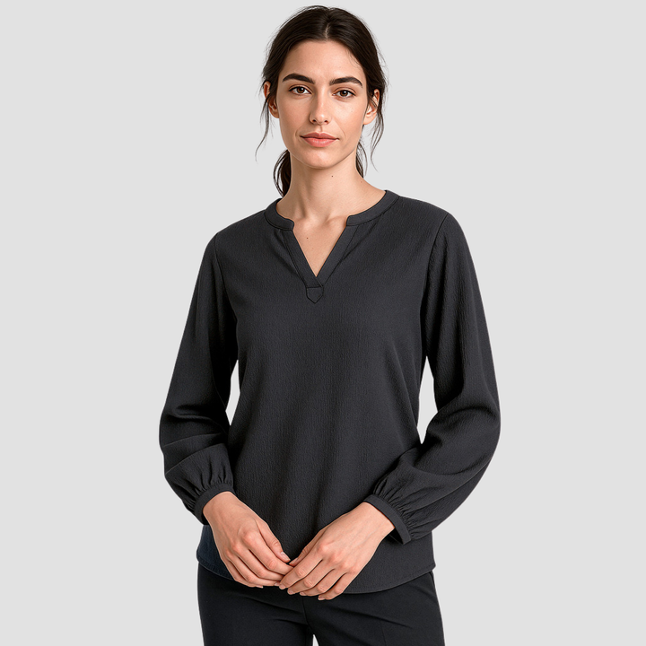 RU568LL - Womens Fashion Biz Ruché Long Sleeve Shirt