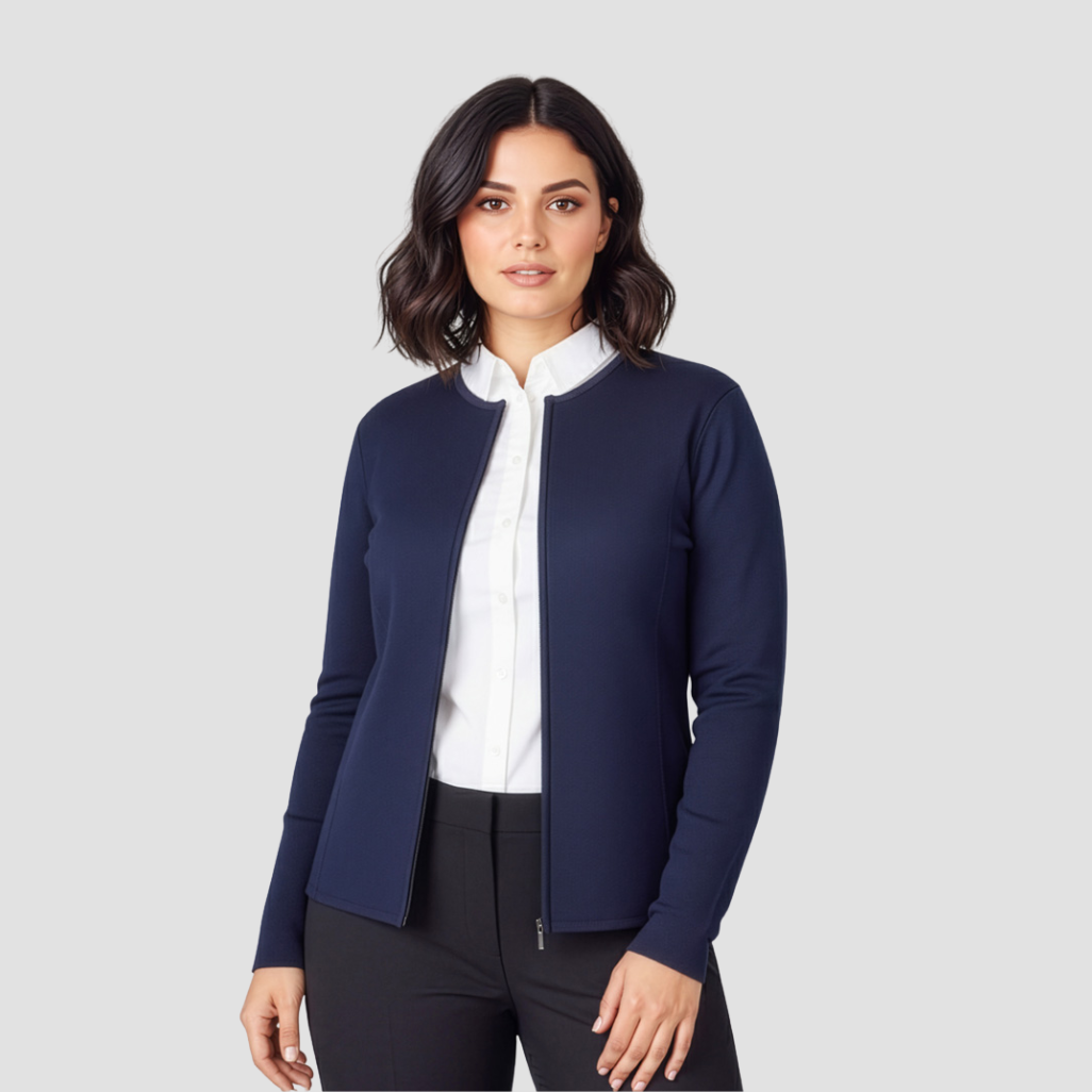LC3505 - Womens Fashion Biz 2-Way Zip Cardigan
