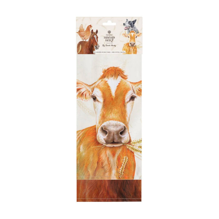 Farmyard Faces 2 2pk Kitchen Towel