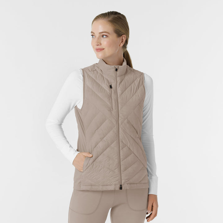 8277 - Womens Wink Quilted Scrub Vest