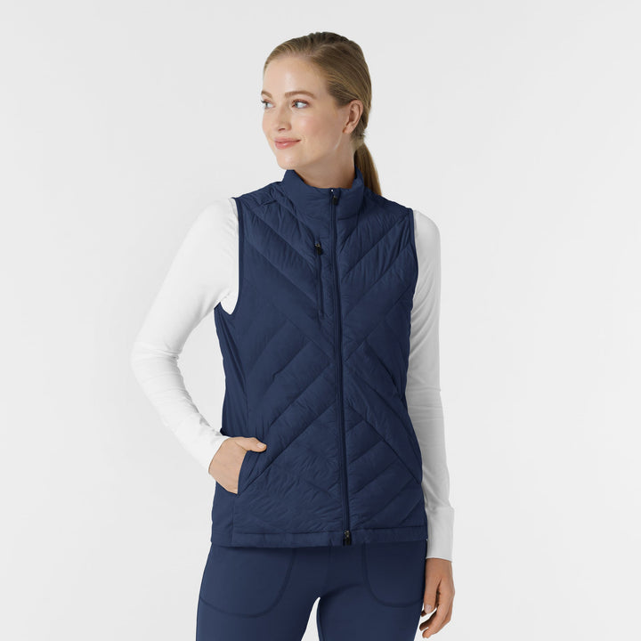 8277 - Womens Wink Quilted Scrub Vest