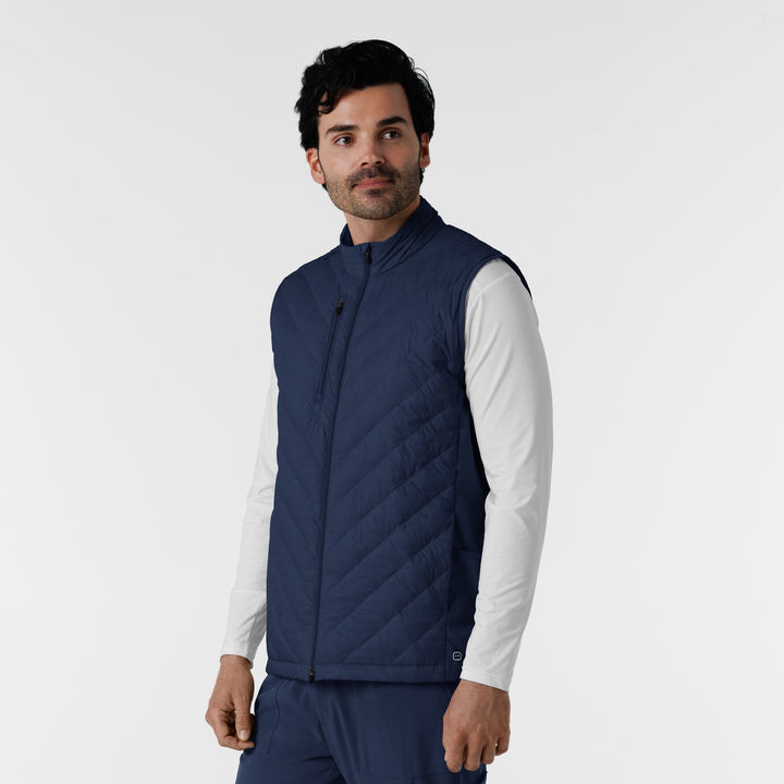 8377 - Mens Wink Quilted Scrub Vest