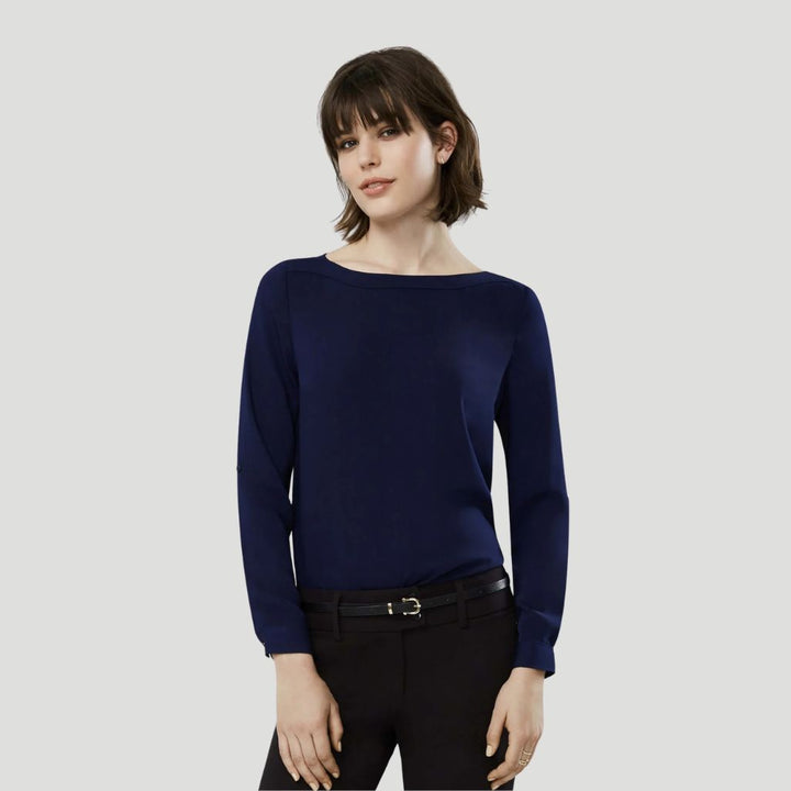 S828LL - Womens Fashion Biz Madison Boat Neck Top