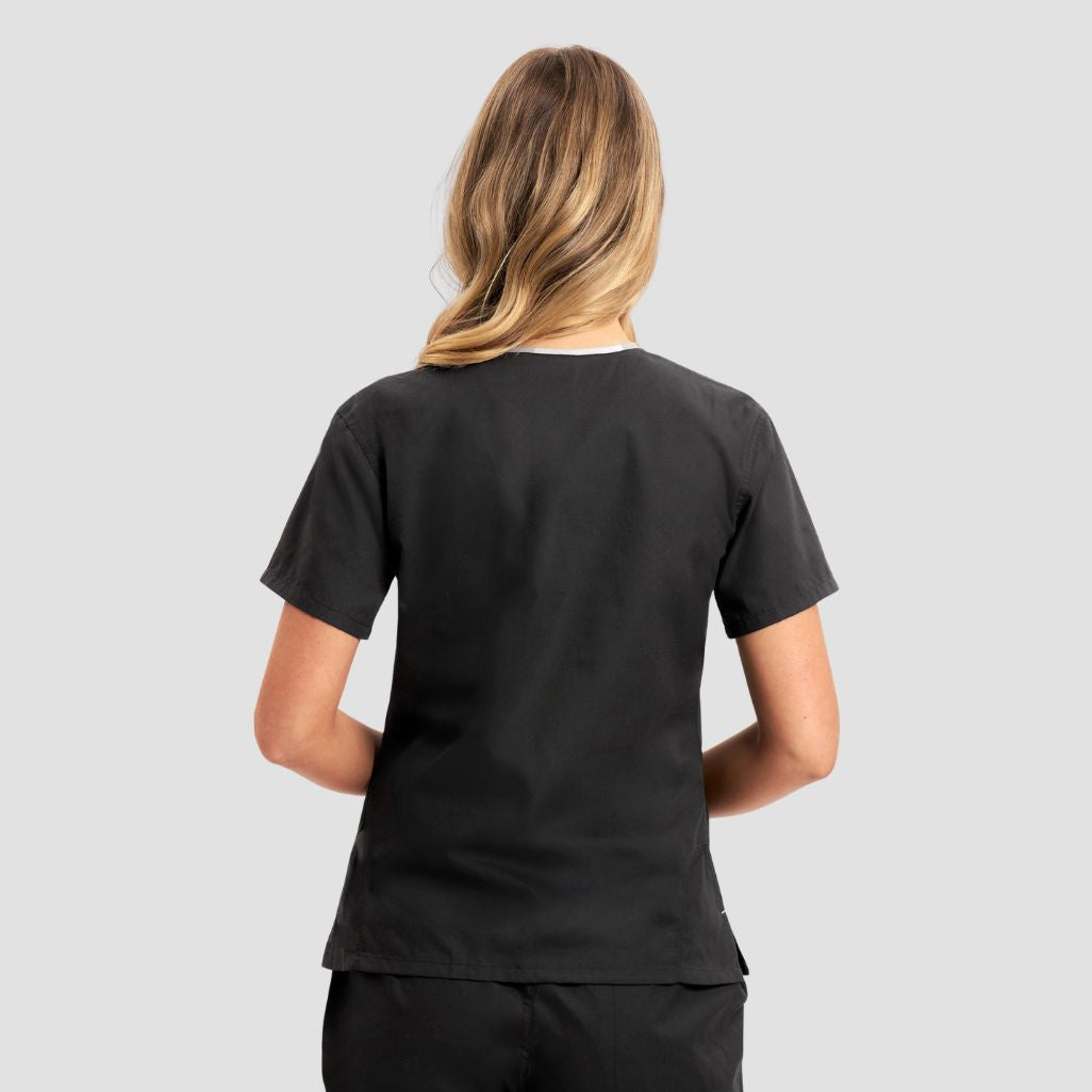 H10722 - Womens Fashion Biz Contrast Top