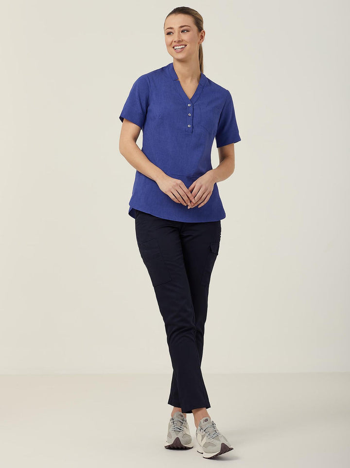 CAT9XQ - Womens NNT Polylin Short Sleeve Tunic
