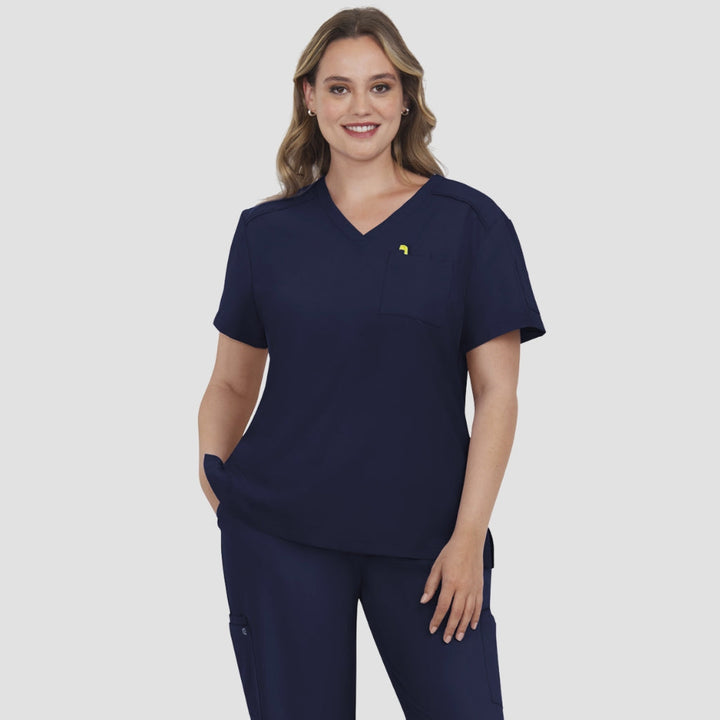 C100 - Womens Koi Cureology Aura Scrub Top