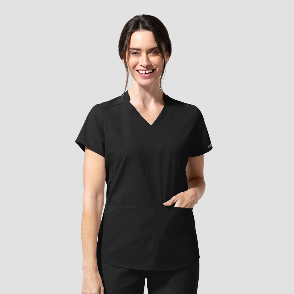 6270 - Womens Wink Waterproof Aura Allure V-Neck Scrub Top