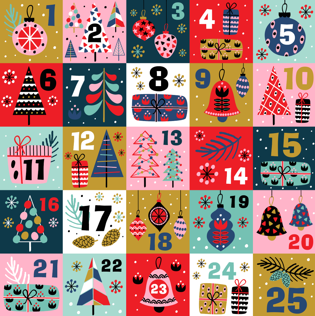 Shiftready Christmas Scrub Set - Advent Calendar