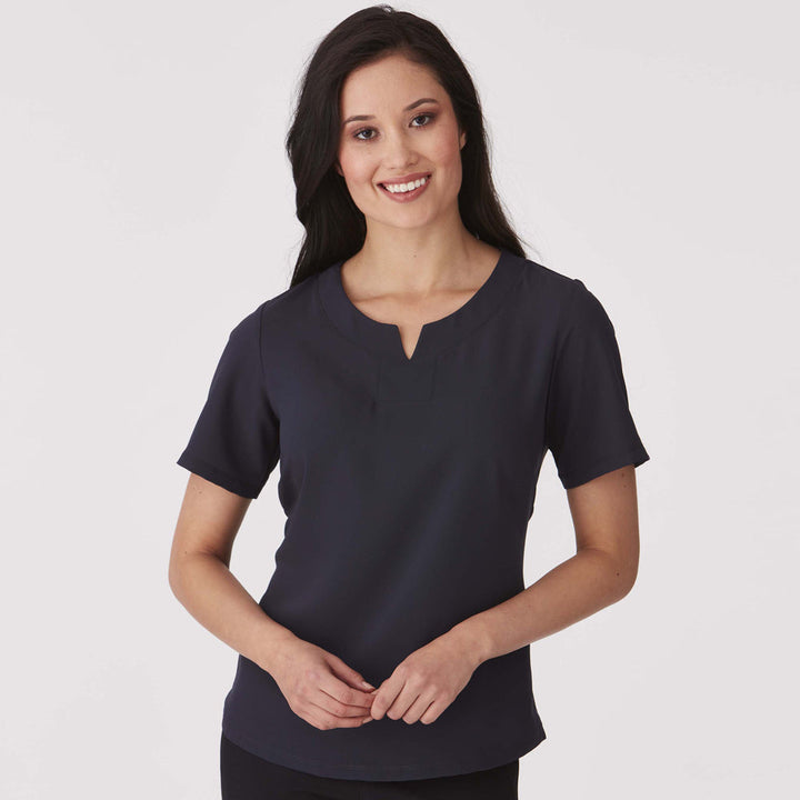 2299 - Womens City Collection Knit Woven Top