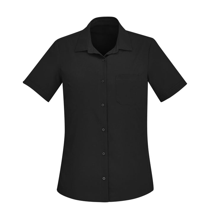 CS947LS - Womens Fashion Biz Florence Plain Short Sleeve Shirt