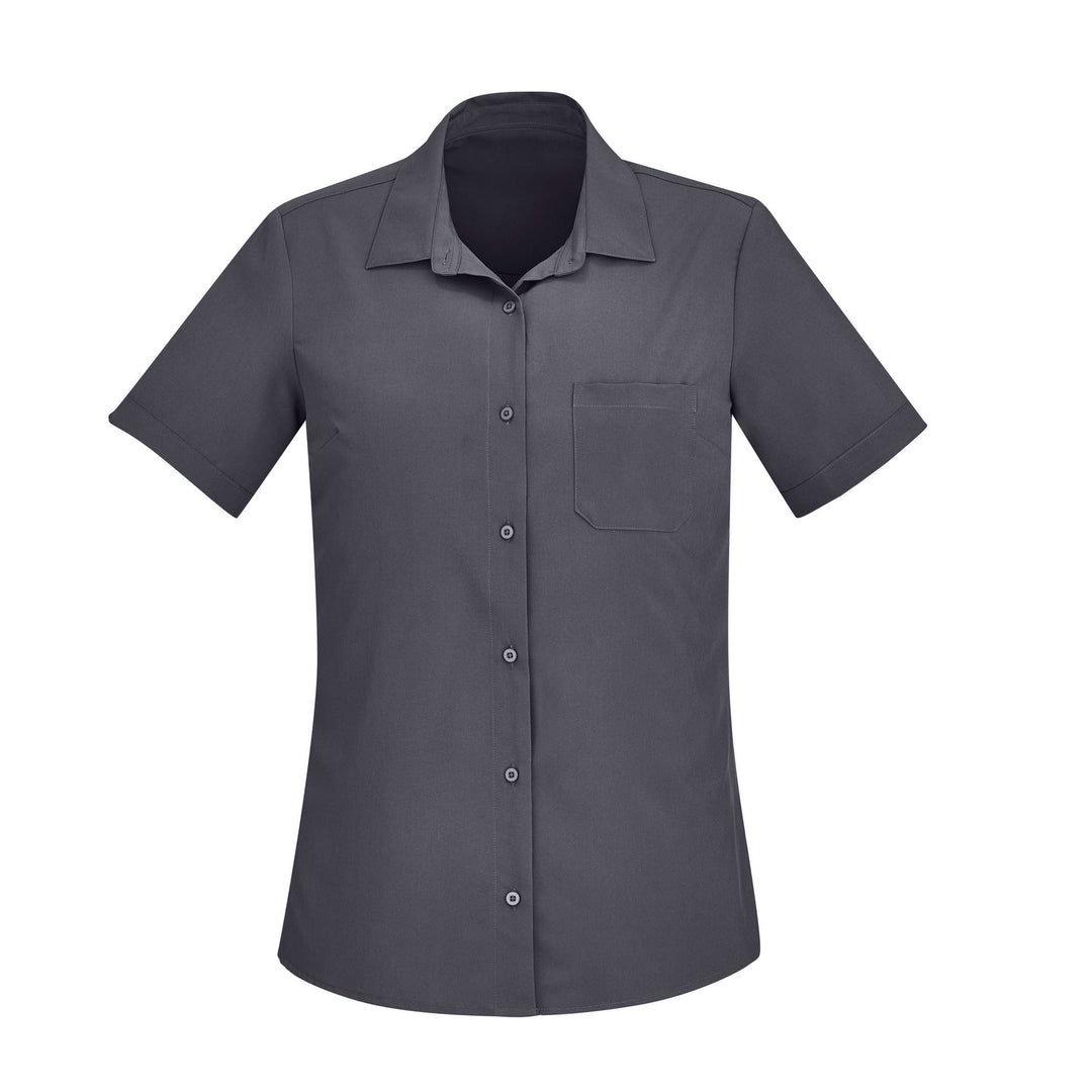 CS947LS - Womens Fashion Biz Florence Plain Short Sleeve Shirt