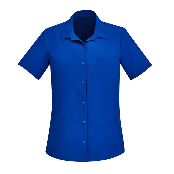 CS947LS - Womens Fashion Biz Florence Plain Short Sleeve Shirt