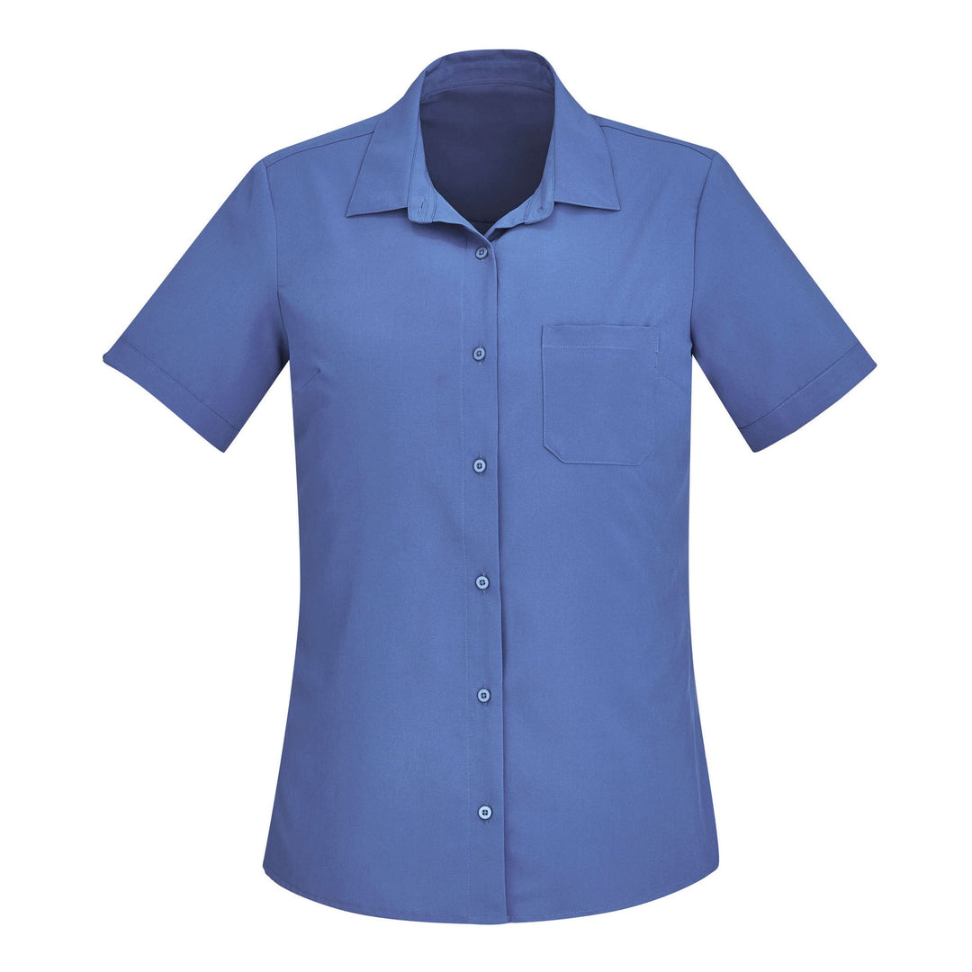 CS947LS - Womens Fashion Biz Florence Plain Short Sleeve Shirt