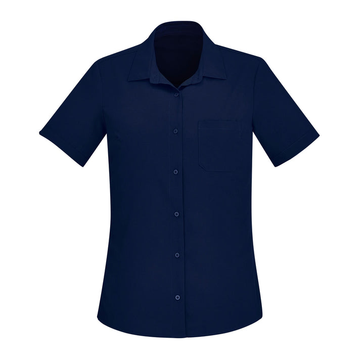 CS947LS - Womens Fashion Biz Florence Plain Short Sleeve Shirt