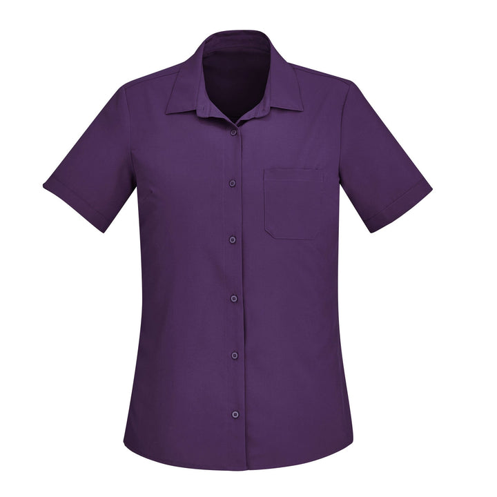 CS947LS - Womens Fashion Biz Florence Plain Short Sleeve Shirt