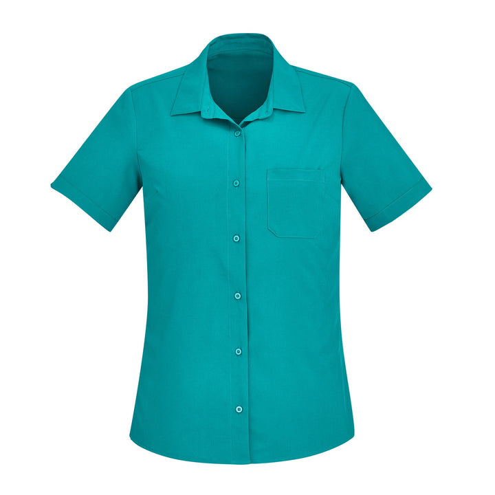 CS947LS - Womens Fashion Biz Florence Plain Short Sleeve Shirt