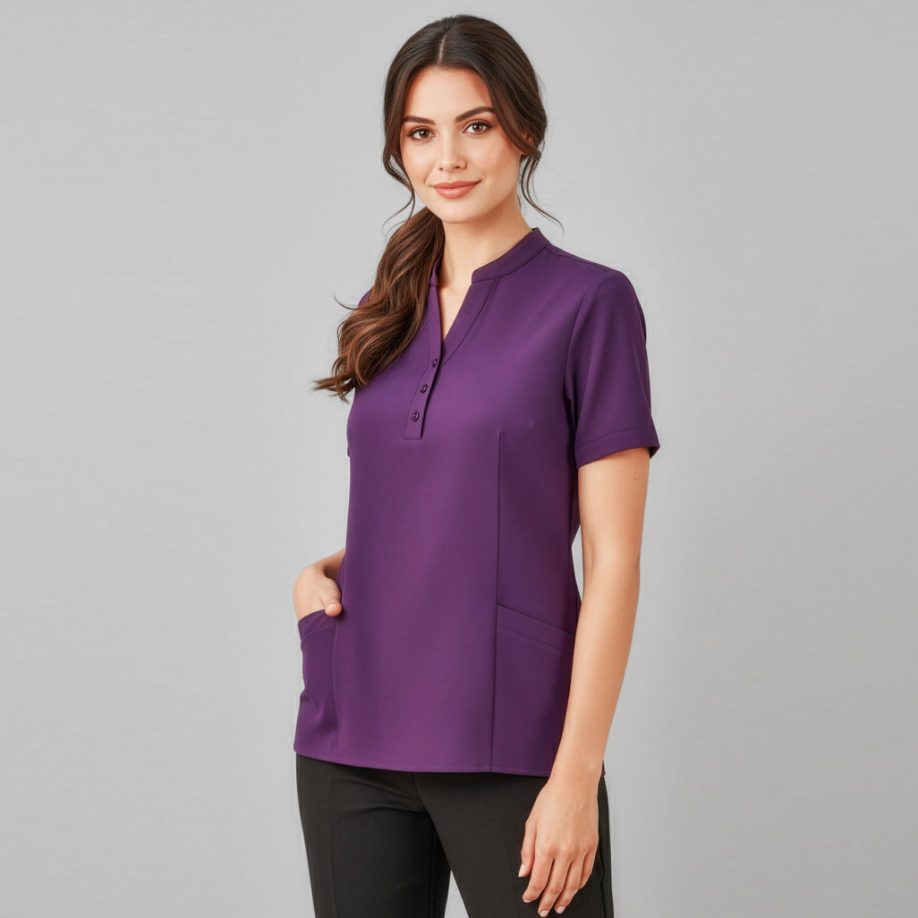 CS949LS - Womens Fashion Biz Florence Plain Tunic
