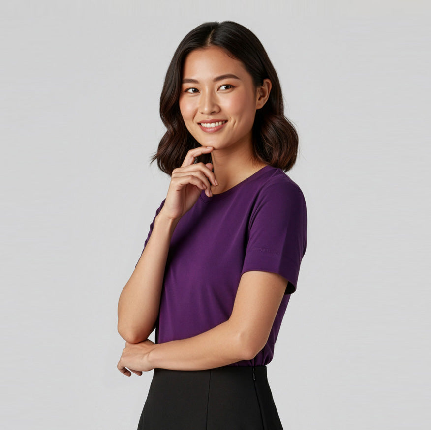 CS952LS - Womens Fashion Biz Marley Short Sleeve Jersey Top