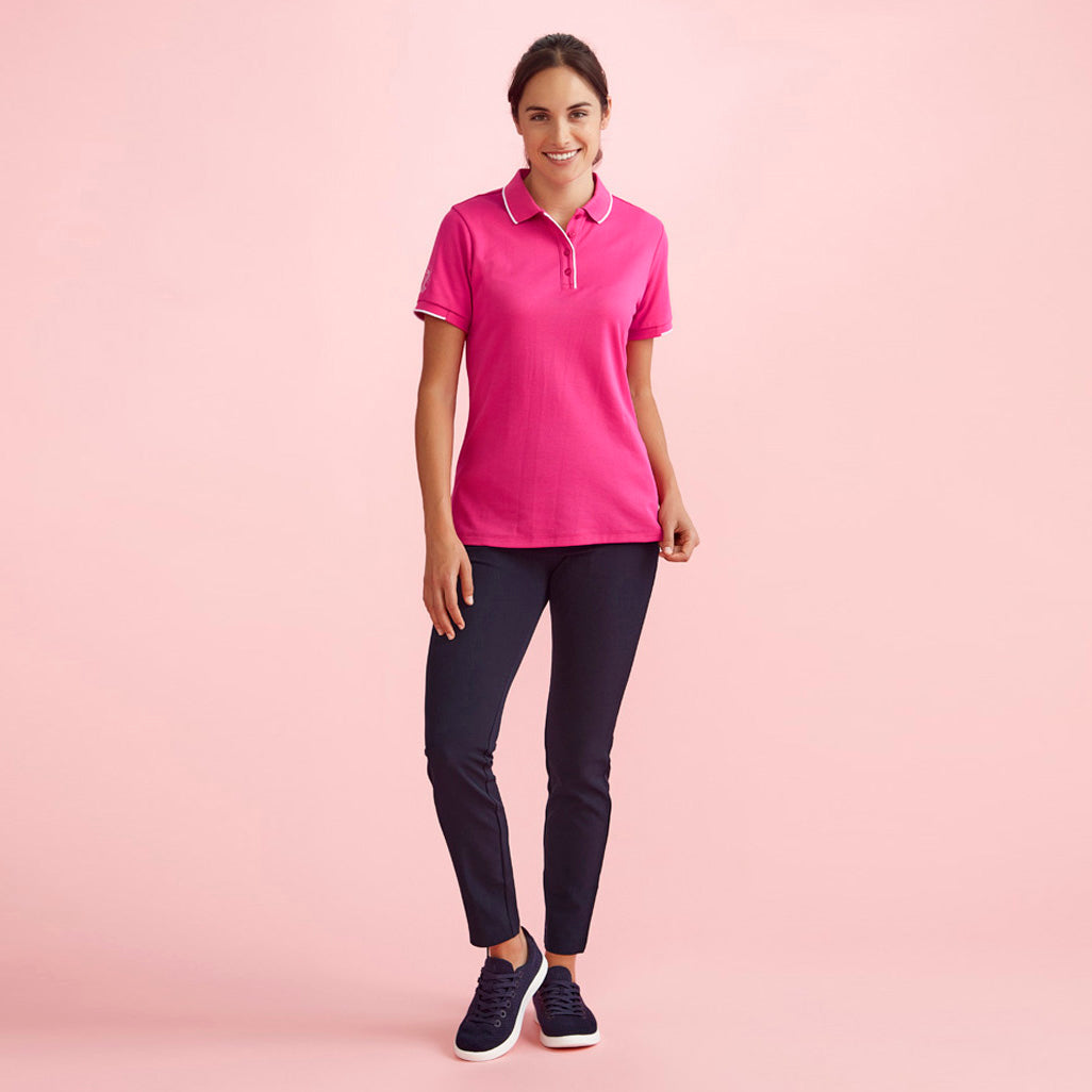 CST313LS - Womens Bizcare Pink Polo