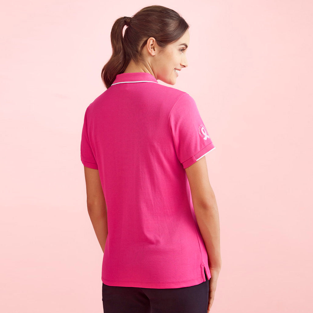 CST313LS - Womens Bizcare Pink Polo