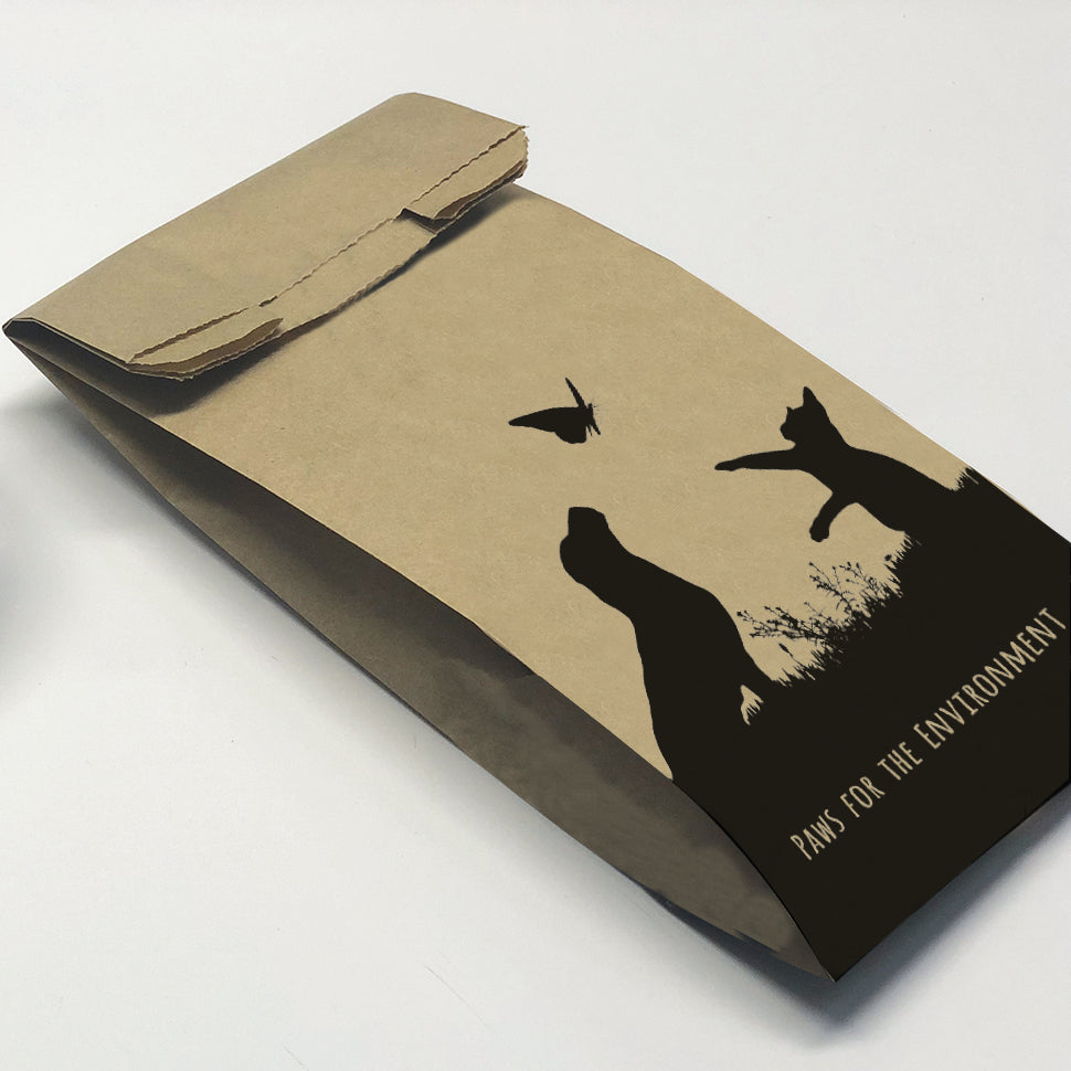 Paws For The Environment Paper Bags - Small Satchels
