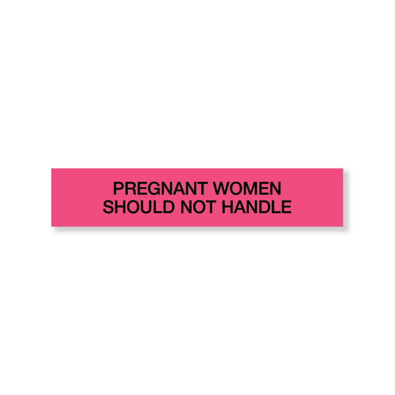 STOCK STICKERS - Pregnant Woman Should Not Handle