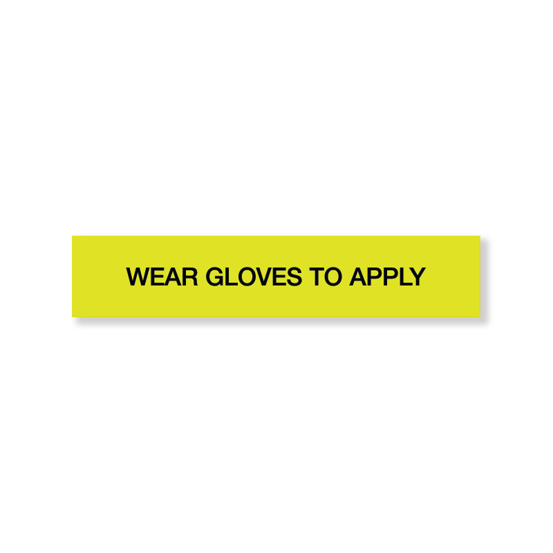 STOCK STICKERS - Wear gloves to apply