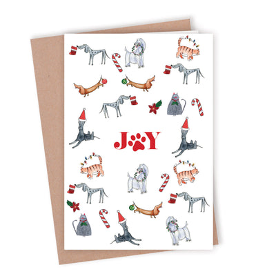 Custom Printed Christmas Card Packs- Joy