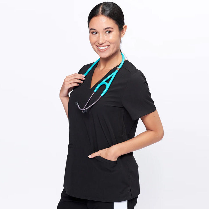 Womens Dr Woof 3-Pocket Scrub Top