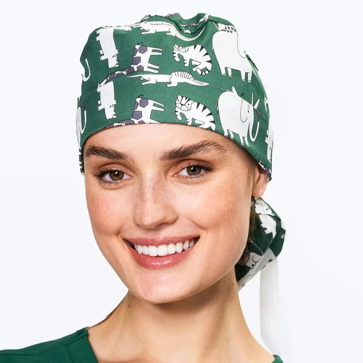 Dr Woof Scrub Cap - Safari