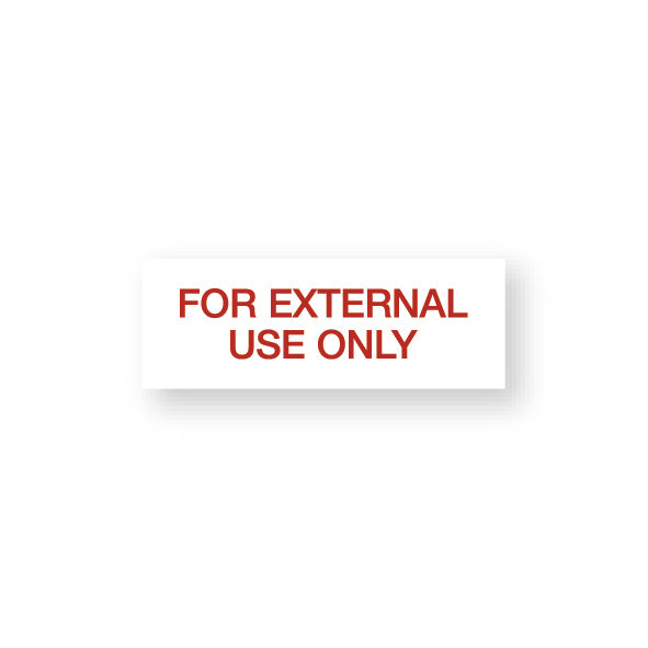 CAUTIONARY STICKER - CS05 For External Use Only – VetStationery