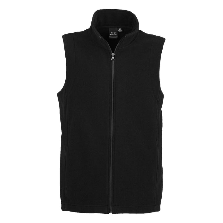 F233MN - Mens Biz Collection Plain Micro Fleece Vest