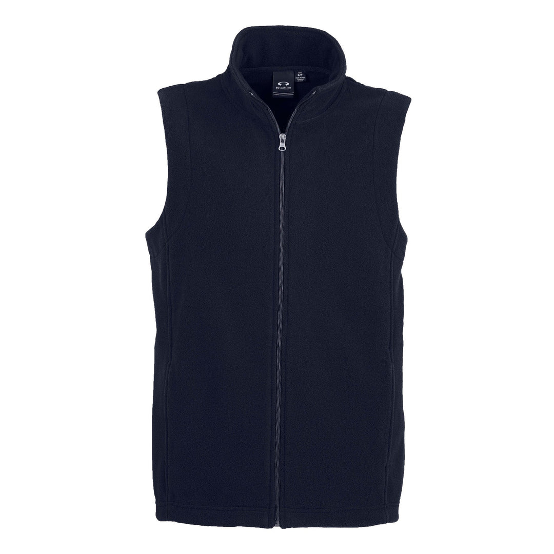 F233MN - Mens Biz Collection Plain Micro Fleece Vest