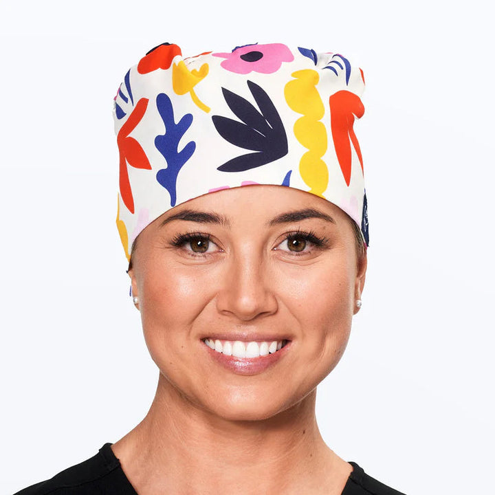 Dr Woof Scrub Cap - Flower Market