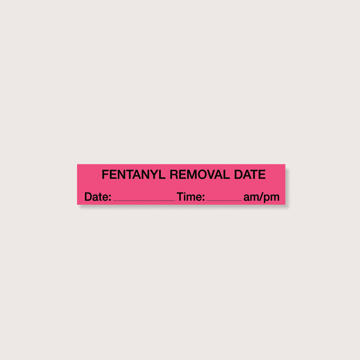 CAUTIONARY STICKER - CS23 Fentanyl Removal Date