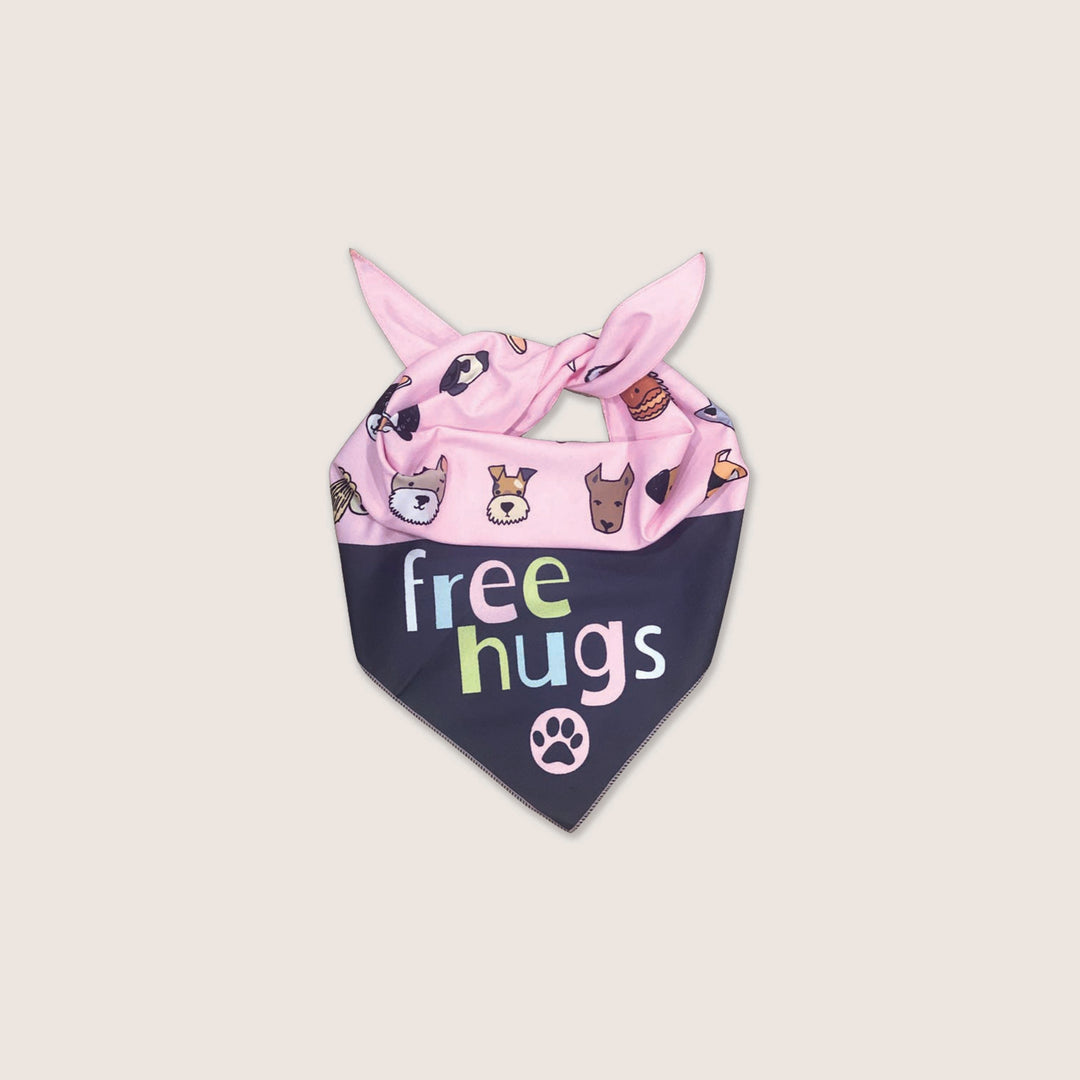 FREE HUGS BANDANA - PINK WHOLESALE (100 Min)