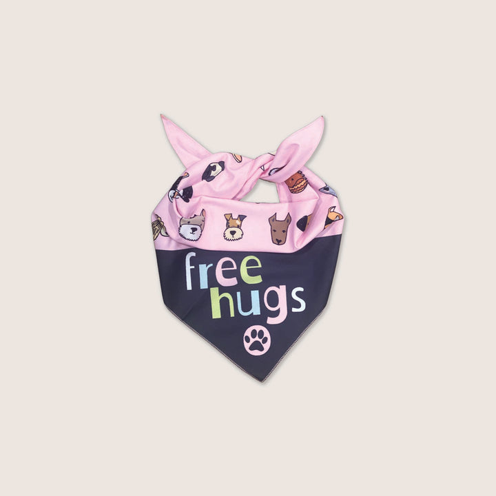 FREE HUGS BANDANA - PINK WHOLESALE (100 Min)