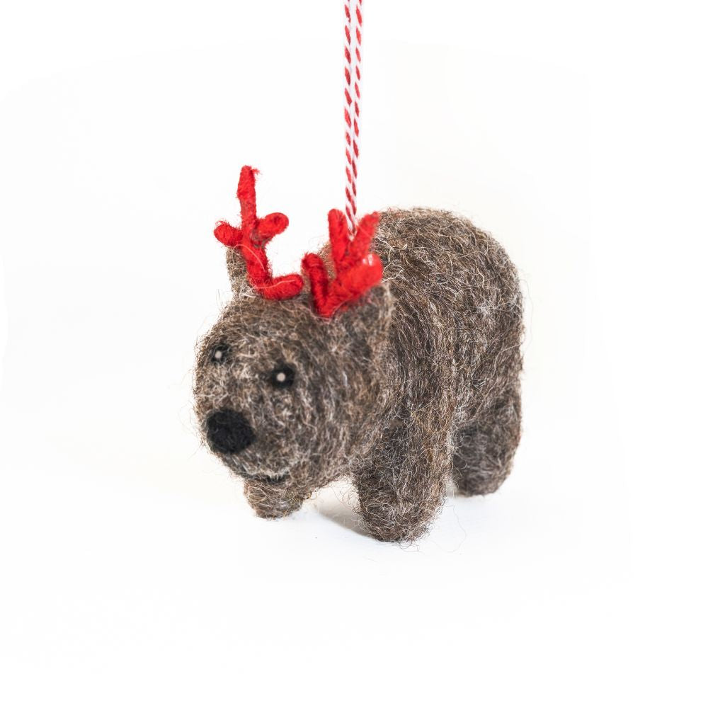 Wally The Wombat - Felt Charity Decoration