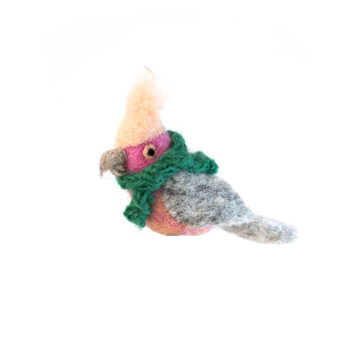 Gerry The Pink Galah - Felt Charity Decoration