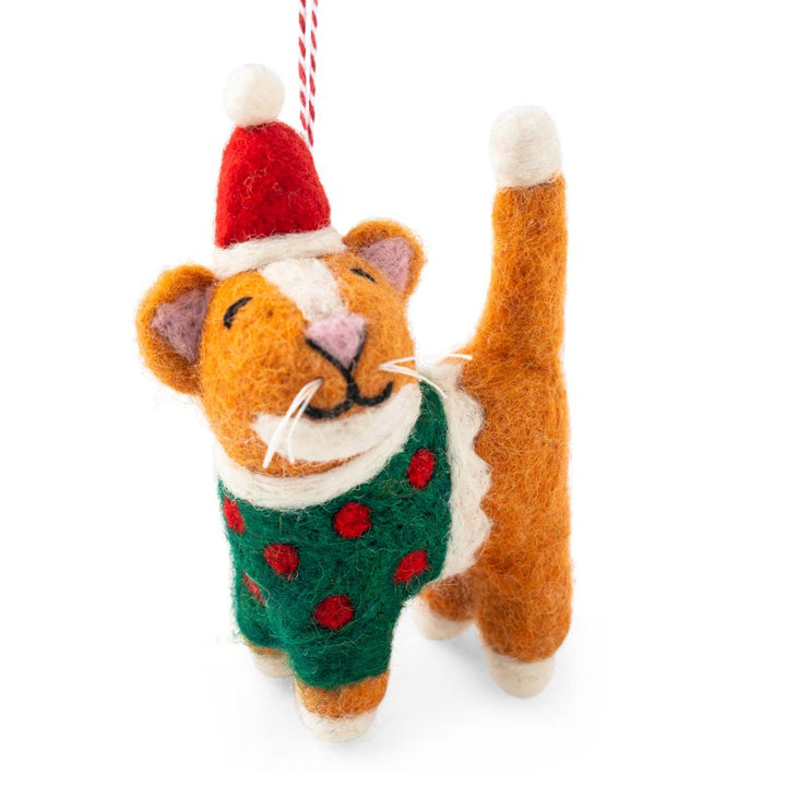 Gemma The Ginger Cat -Felt Charity Decoration