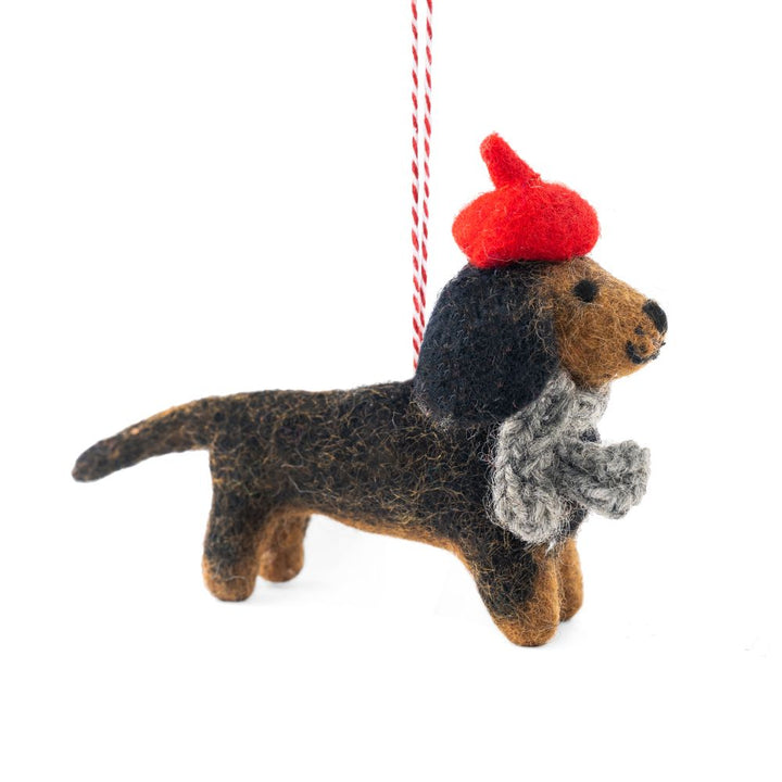 Diva The Dachshund - Felt Charity Decoration