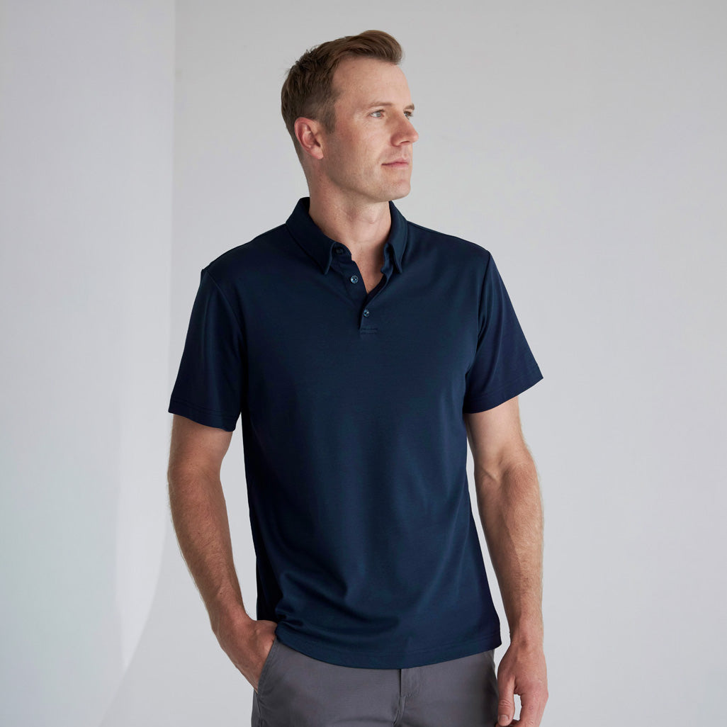 P515MS - Mens Fashion Biz Lotus Short Sleeve Polo