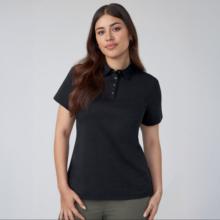 P515LS - Womens Fashion Biz Lotus Short Sleeve Polo