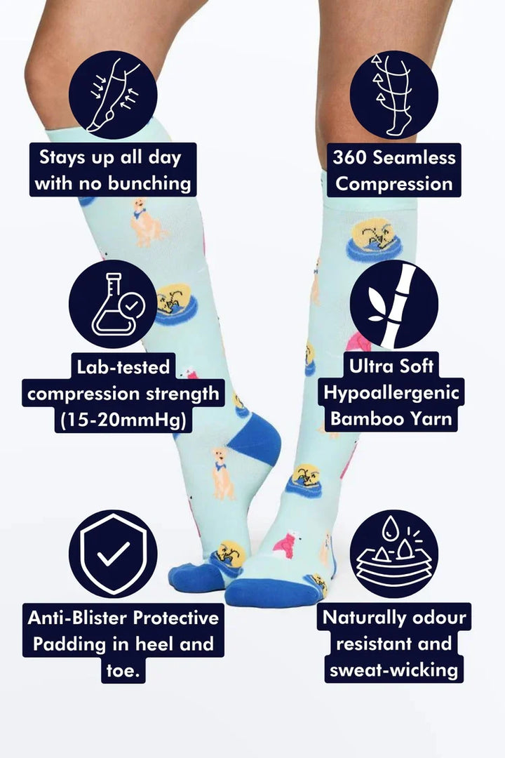 Dr Woof Compression Socks - Greyhounds